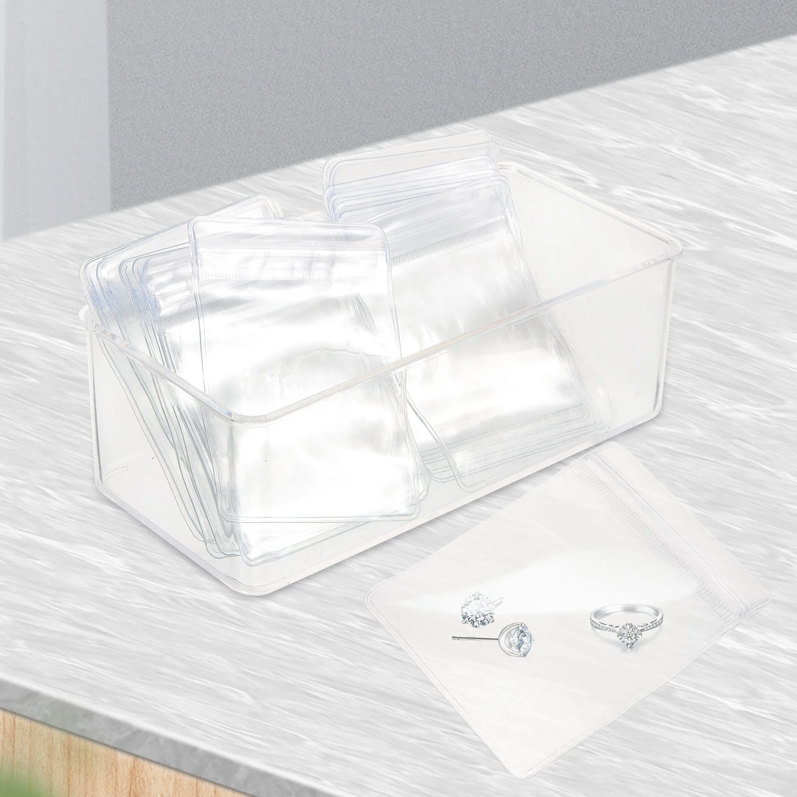 

Самозапечатывающиеся маленькие ювелирные сумки, органайзер, мешки для хранения, пластиковые деловые мешки для серег