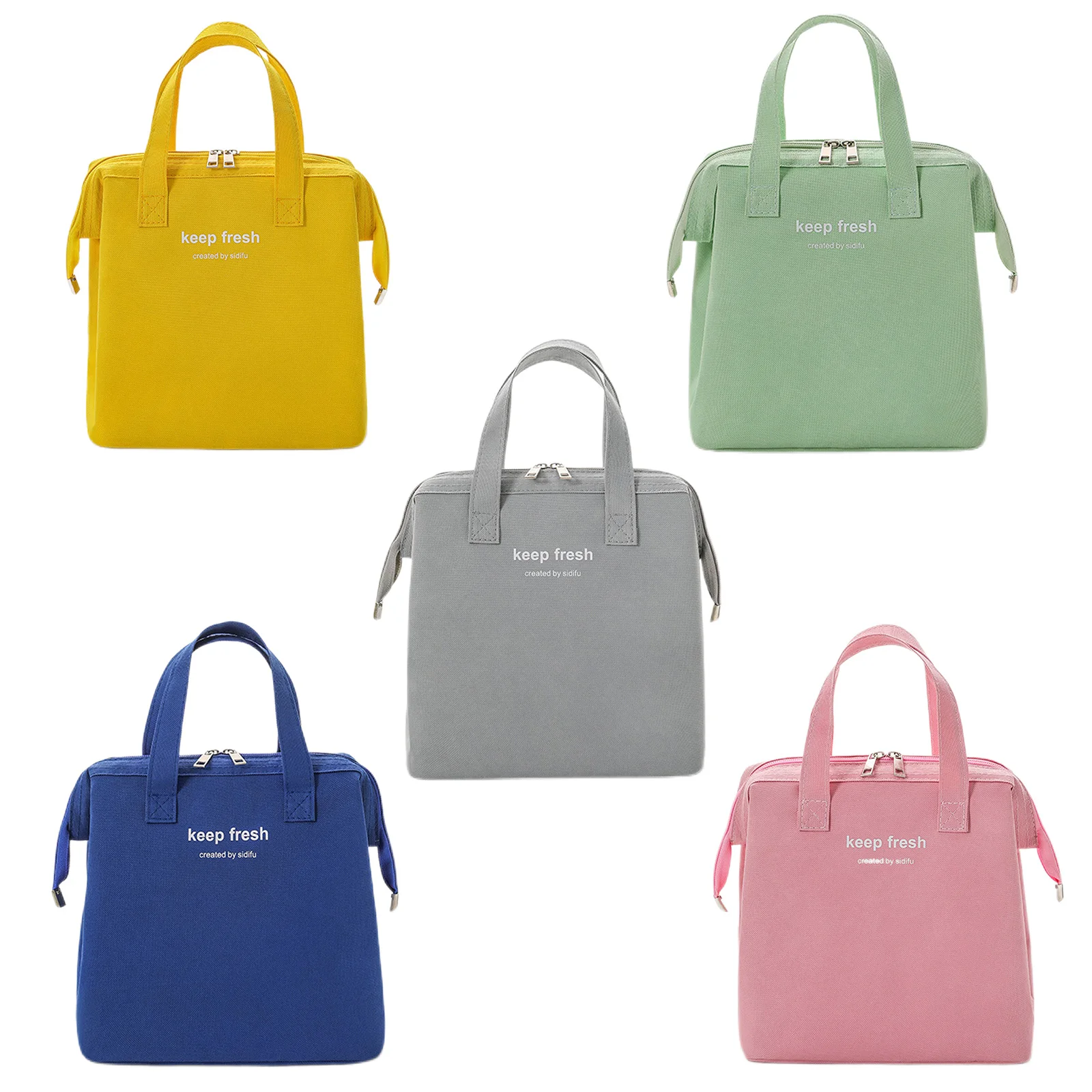 

Cute Lunch Bag Oxford Lunch Box Picnic Tote Bag Cooler Bag Girl Small Handbag Pouch Dinner Container Food Storage Bag For Ladies