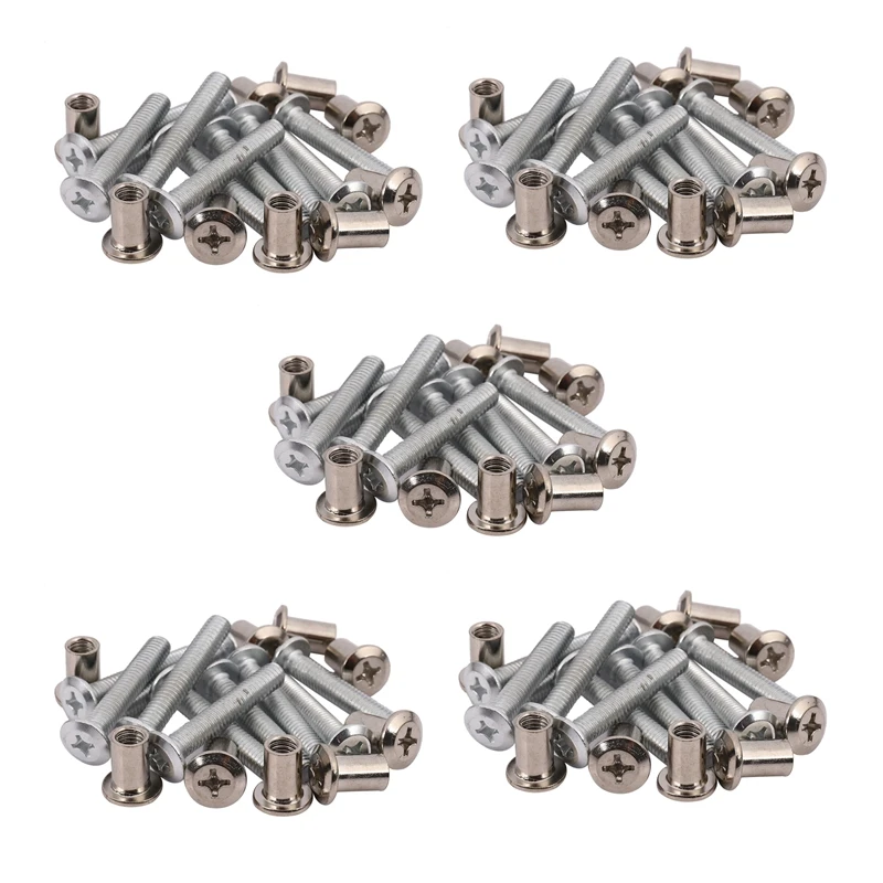 

Furniture 6X35mm Cross Countersunk Screw Bolts Barrel Nuts 50Sets