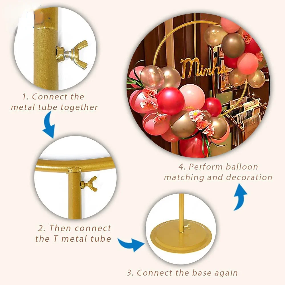 Кованое железное кольцо с воздушным шаром свадебные реквизиты столешница аркой