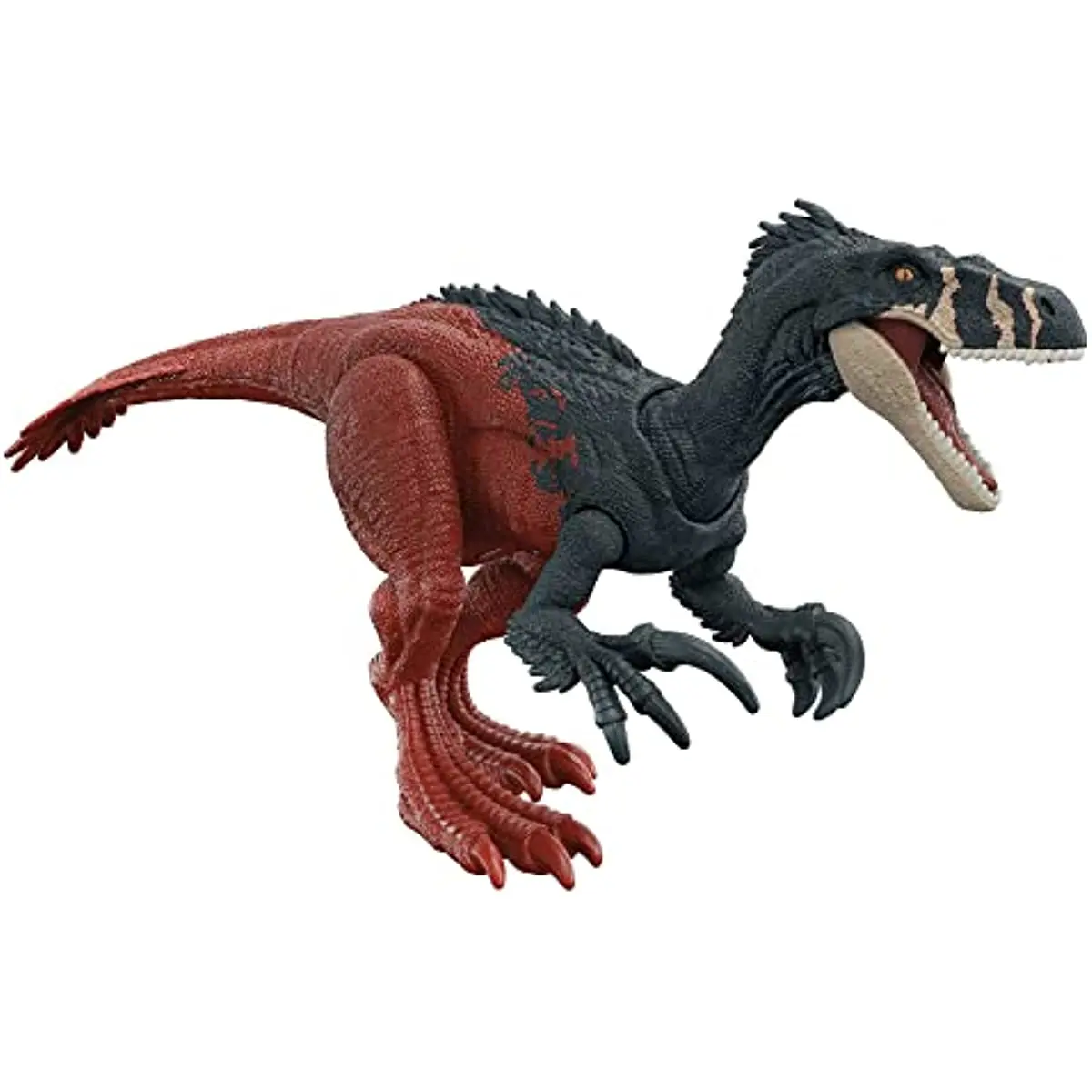 100% Original New Jurassic World Dominion Roar Strikers Megaraptor Action Figure  Attack Motion Sound Toys for Boys Men Gifts