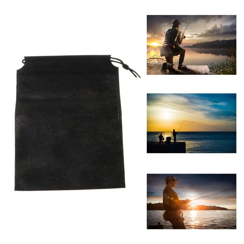 

Fishing Reel Bag with Elastic Cord Household Outdoor Go Fishing Portable for Father Husband Boyfriend Go Fishing Present