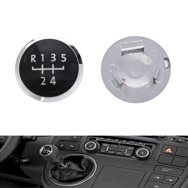 

5 Speed Gear Shift Knob Badge Emblem Cap Cover Replacement for Volkswagen VW / Transporter T5 T5.1 Gp 2003-2011