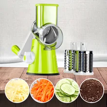 Multifunctional rotating vegetable grater, vegetable cutter, fruit machine, potato cutter, kitchen chopper gadget