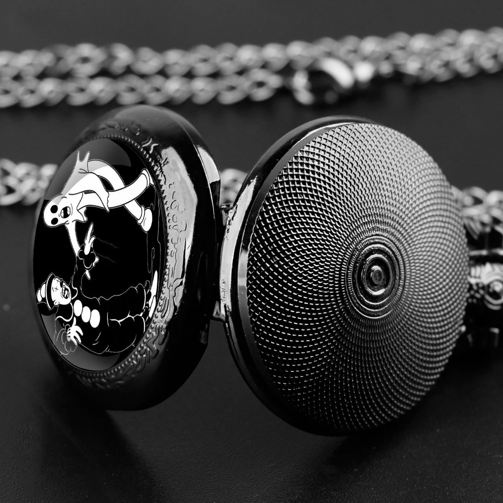 Ghosteгрива графические Уникальные кварцевые карманные часы для женщин и мужчин