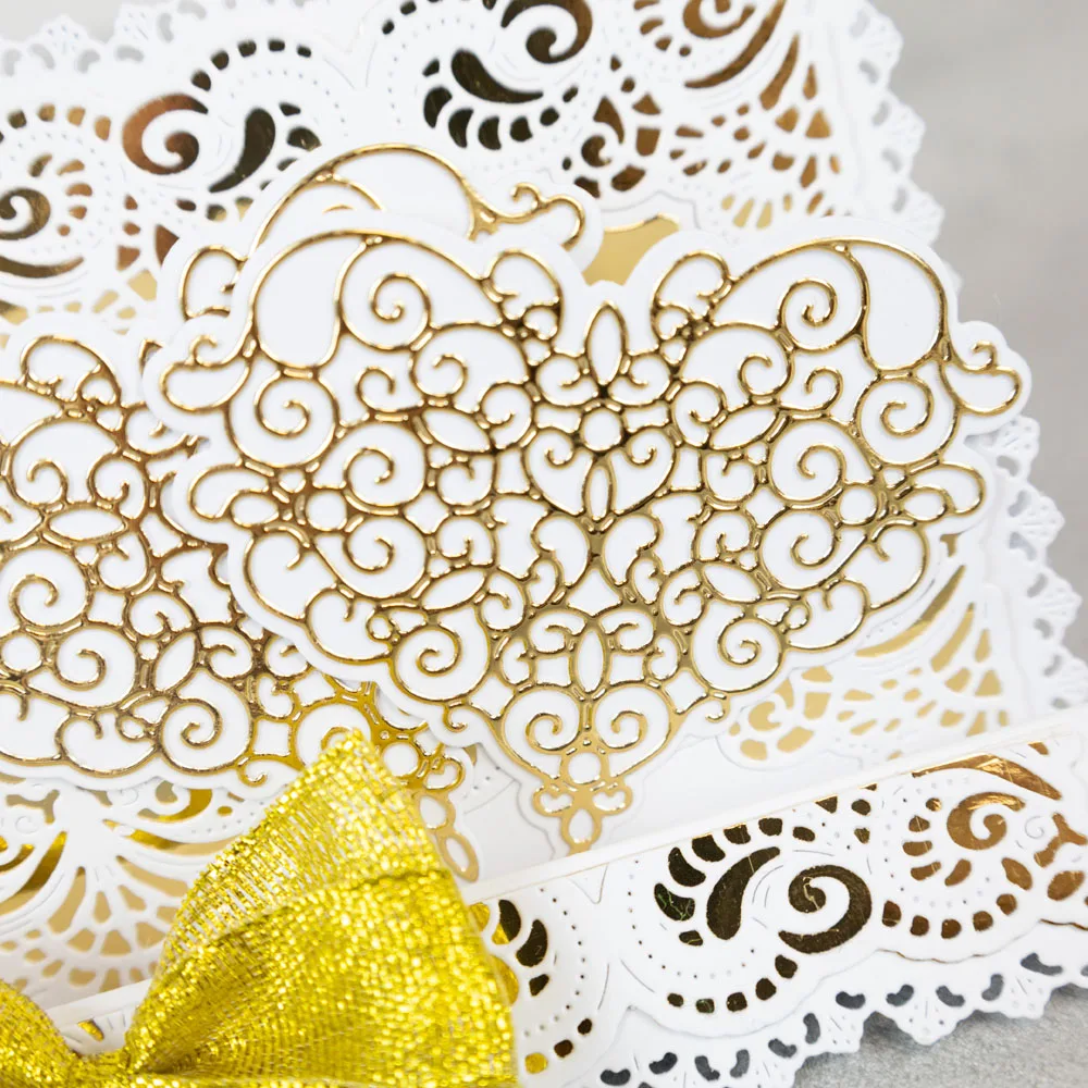 Кружевной квадратный вырубной штамп по краю Новое поступление 2023 формы сделай