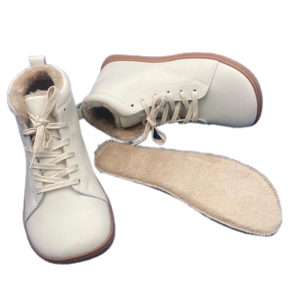 Tipsietoes лучшие брендовые кожаные зимние ботинки босиком с искусственным мехом