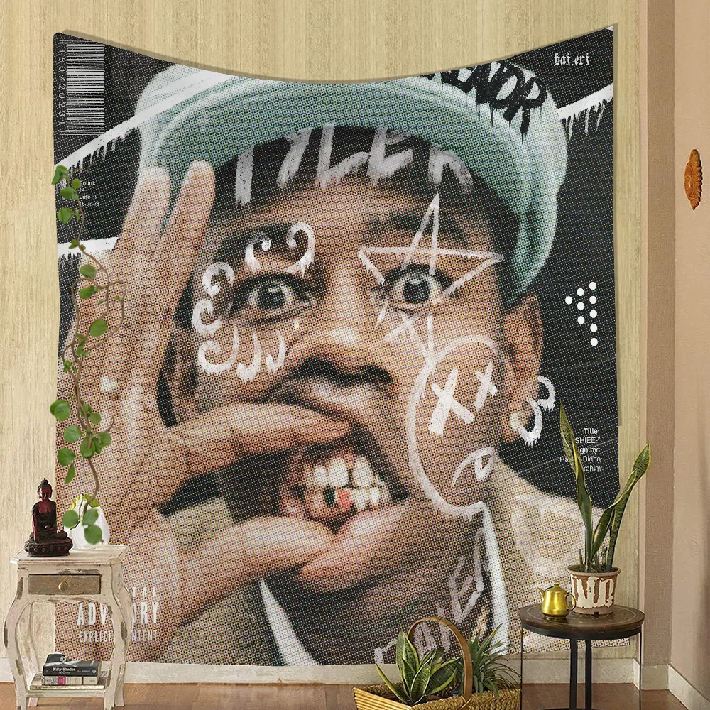 Цветочный Мальчик Тайлер Создатель Богемный Гобелен Настенный Хиппи Таро