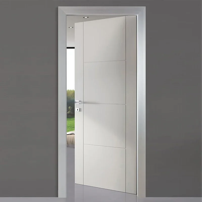 

2022 European Standard Solid Wooden Door for interior door Home With Painting Surface Treatment