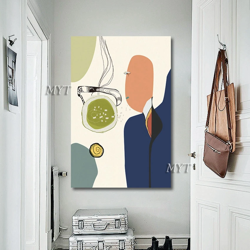 Новейшее Дешевое настенное искусство холст абстрактный геометрический дизайн