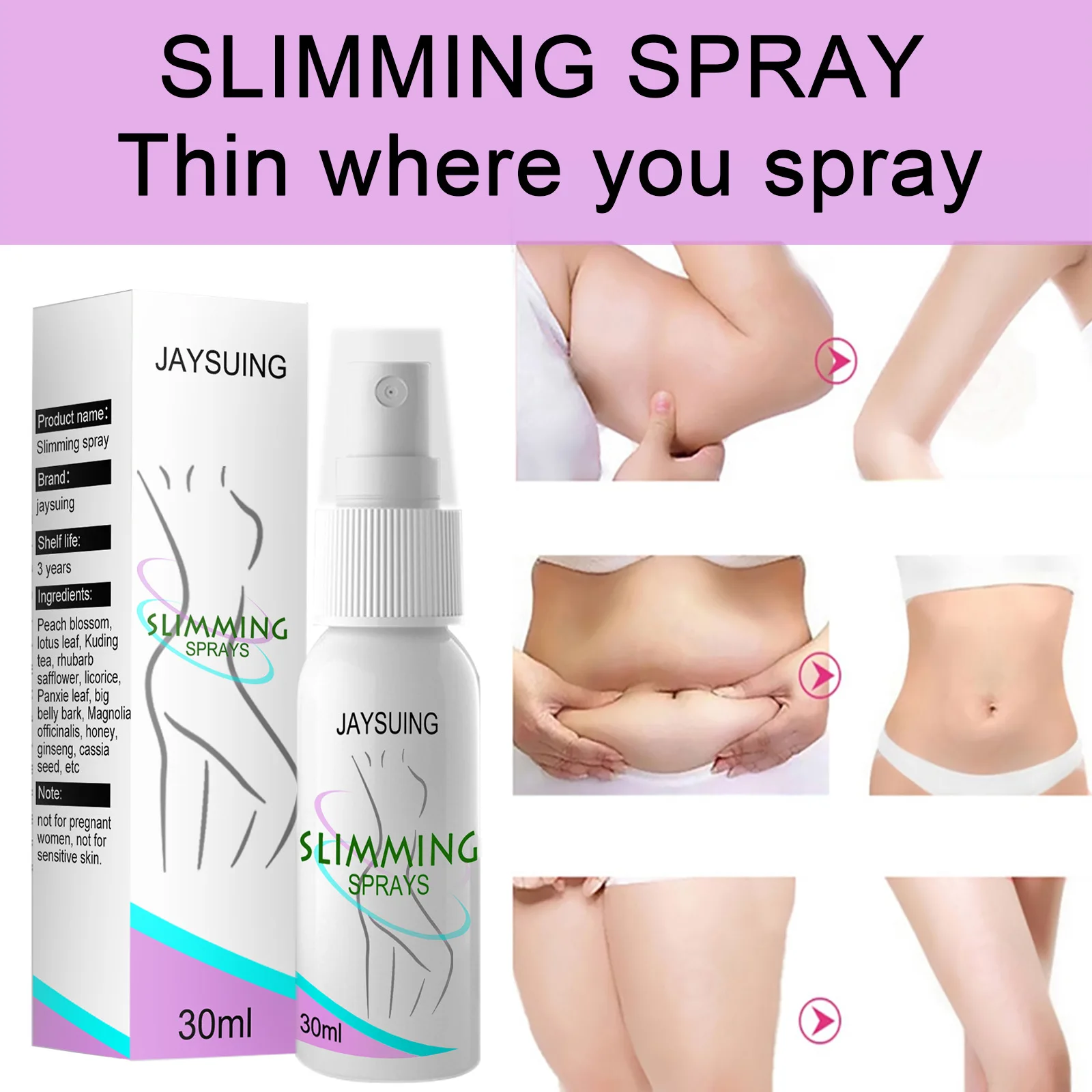 

Anti Cellulite Slimming Products Fast Self Belly Fat Burning Spray Eliminate Belly Belly Essential Oil Weight Loss Creams