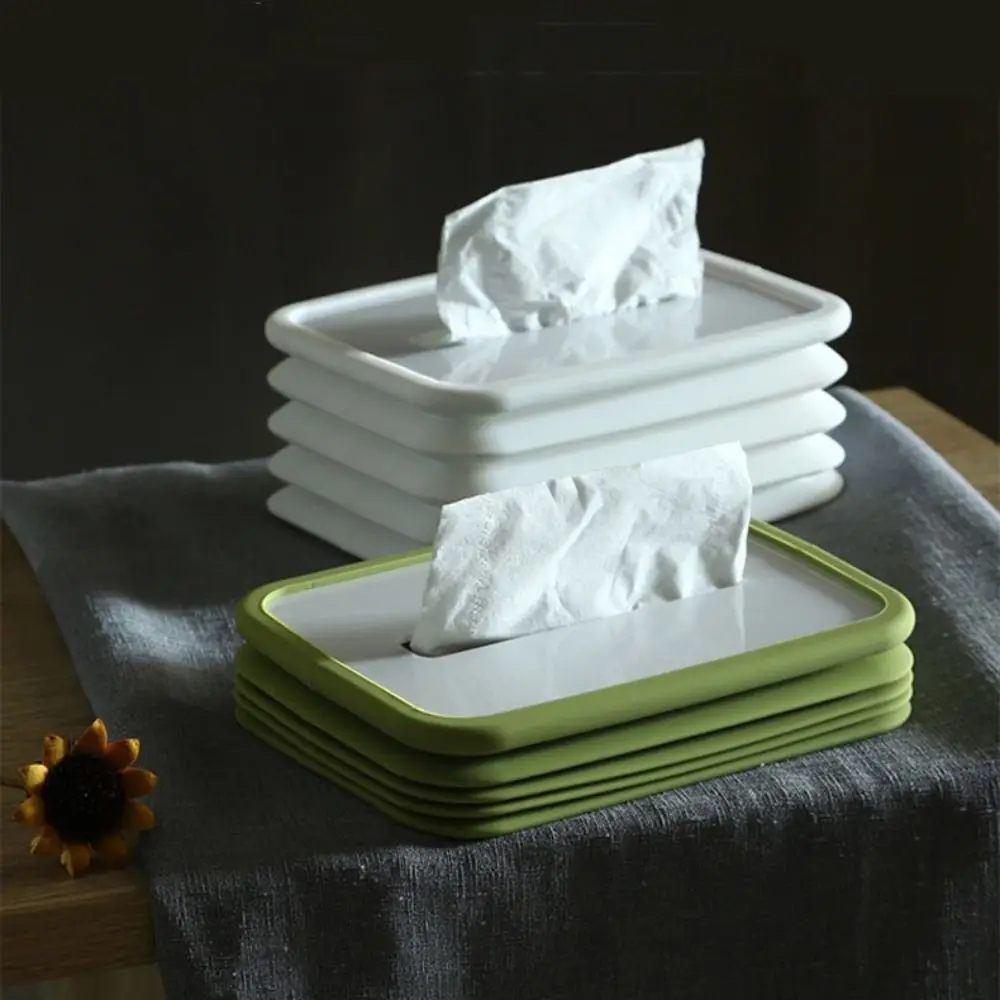 

Portable Folding Livingroom Organizers Napkin Tissue Holder Tissue Storage Boxes Tissue Box