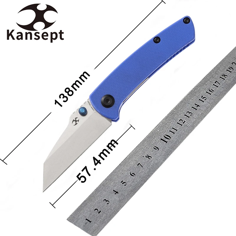 Компактные карманные ножи kanseven Little Main Street T2015A4 лезвие 154 см синяя рукоятка G10