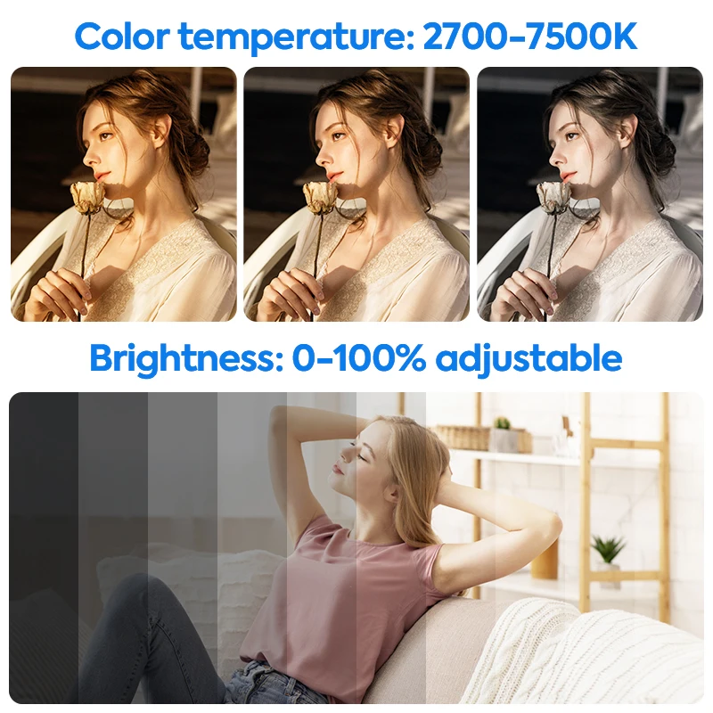 24-дюймовые светодиодные панели для фото-видео освещения от 2700 до 7500 К и