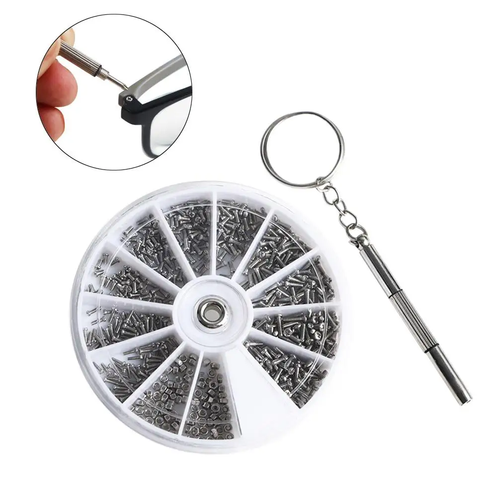 

Repair Equipments Multifunctional Watch Repair Tools Screws Nuts Assortment Kit With Screwdriver Glasses Repair Set