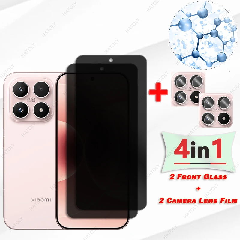 Фото Стеклянная защитная пленка для экрана Xiaomi 17 5G, антишпионское стекло для камеры, антибликовое стекло для Xiaomi 17 №2