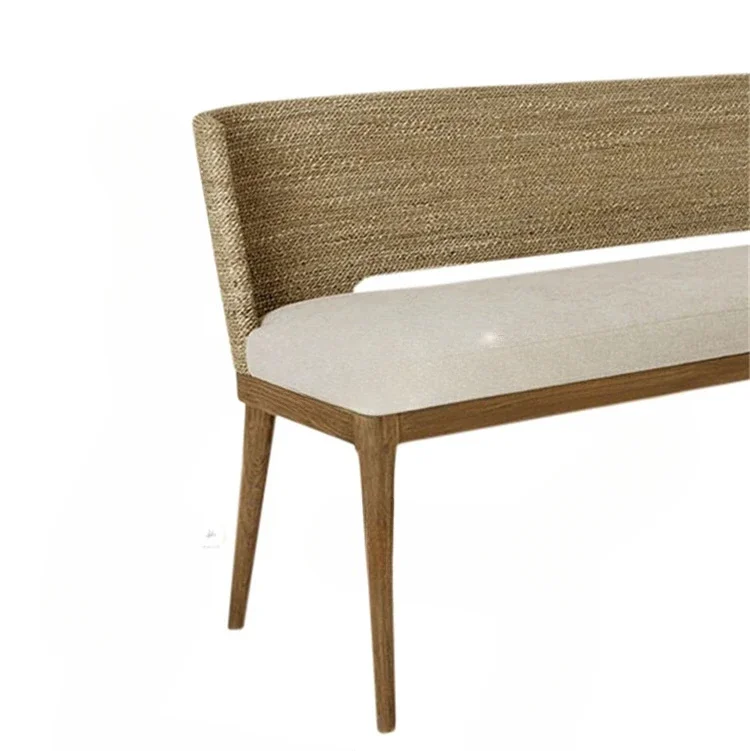 Винтажная деревенская скамейка из цельного дерева ресторанный обеденный стул со