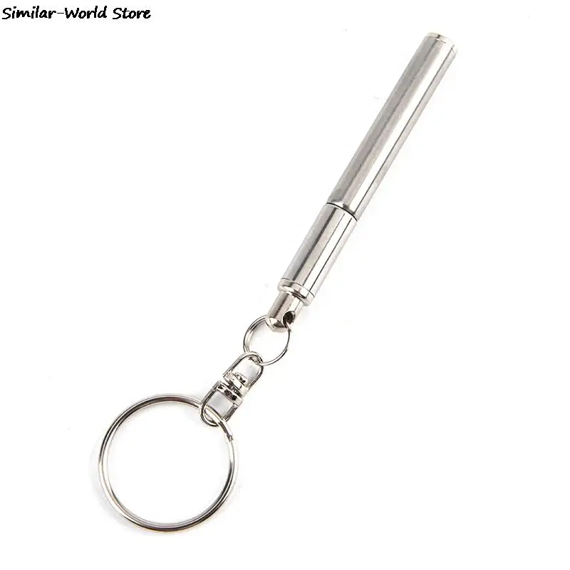 Портативный Телескопический инструмент-ручка металлический брелок-кольцо