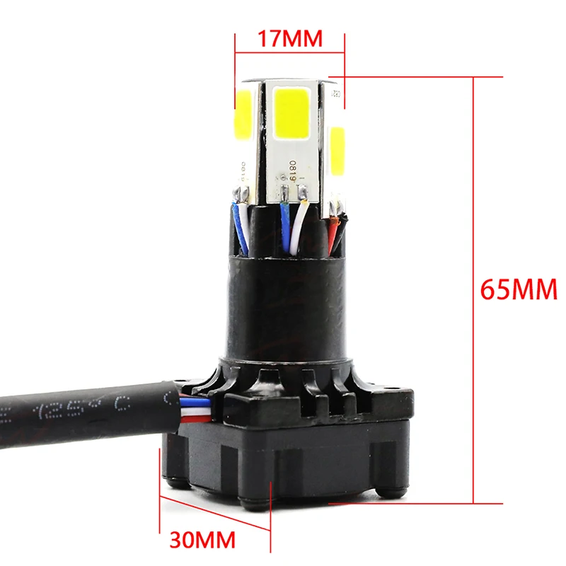 40 Вт Мотоциклетная лампа Фара Светодиодная H4 HS1 BA20D P15D H6 Турбо-лампа Светодиодный