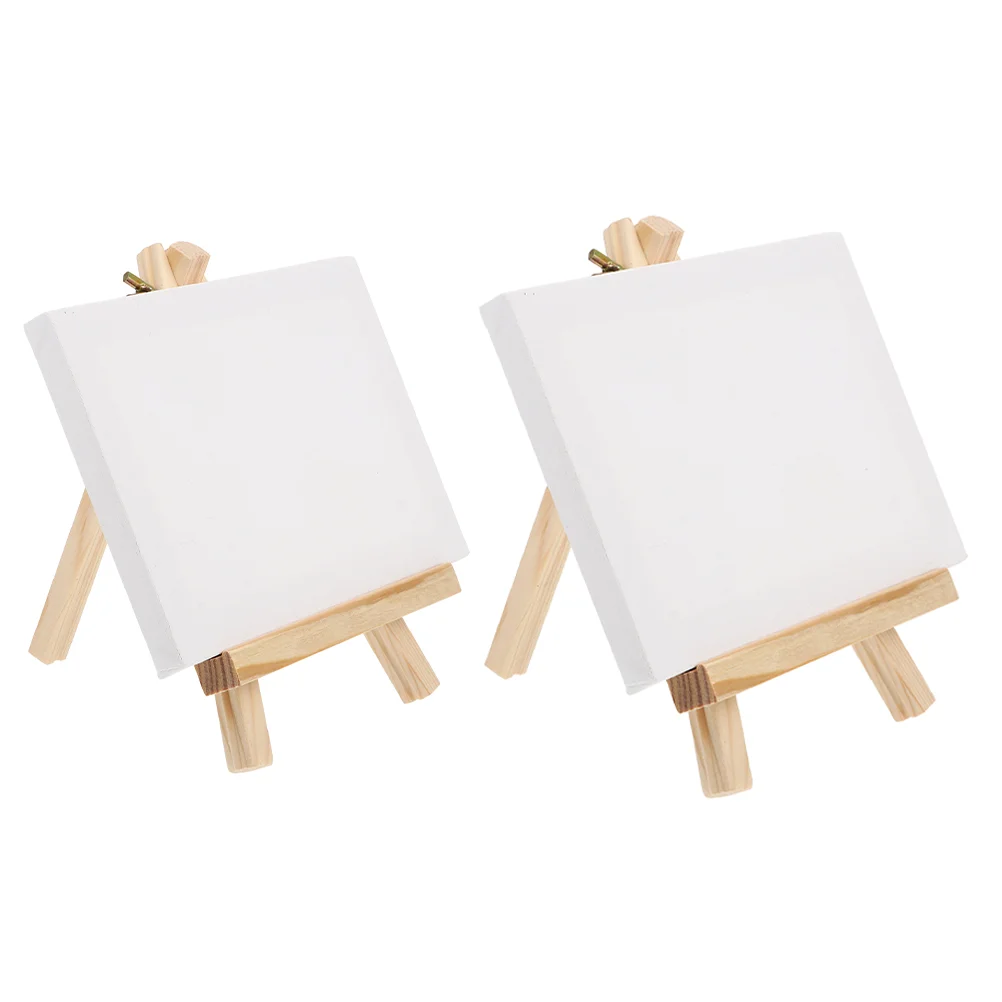 

2 Sets of Drawing Display Brackets Wood Display Stands Display Stands for Painting Picture Display