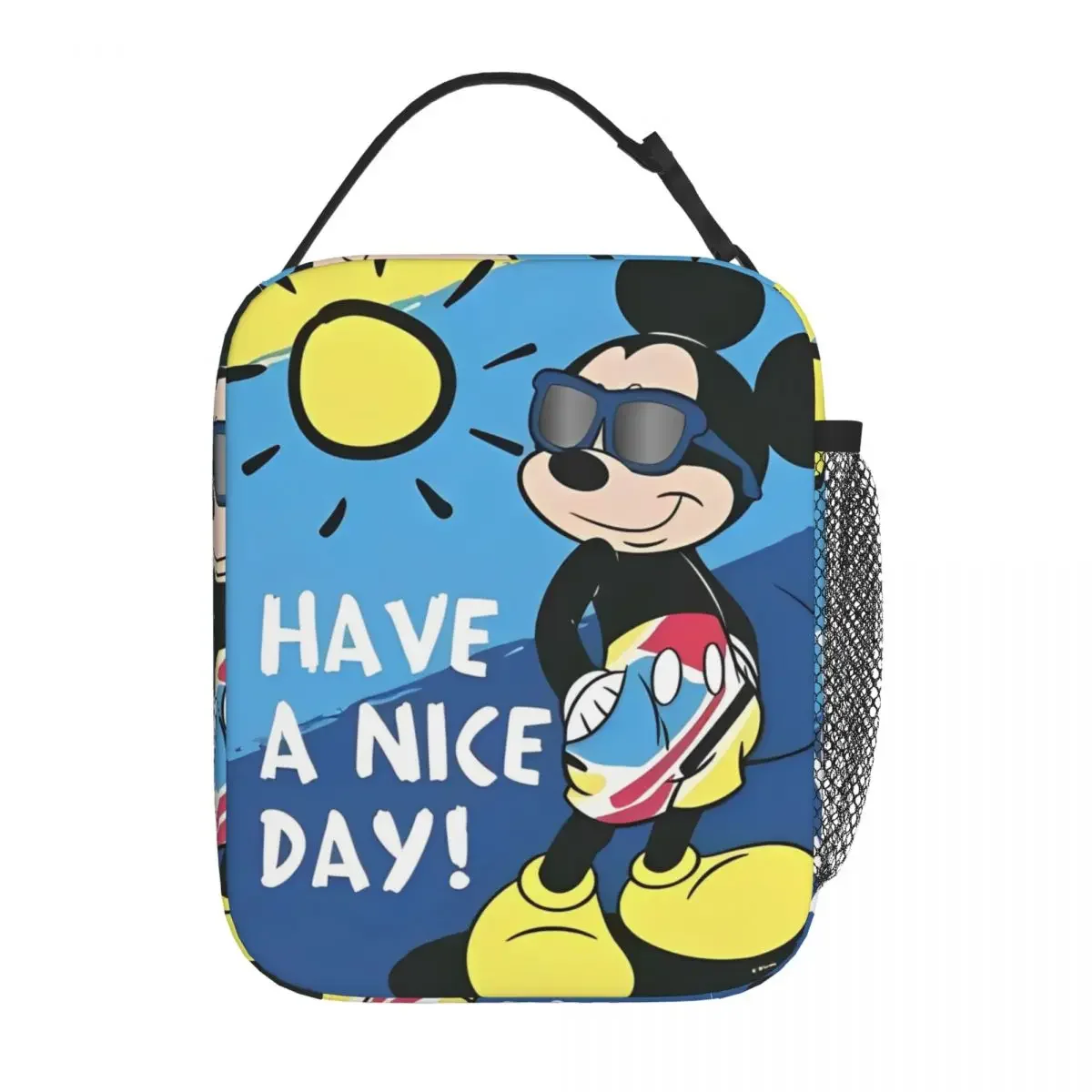 Сумка Для Обеда С Микки Маусом Изолированная Сумка-тоут Функцией Кулера