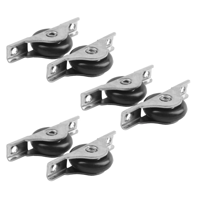 

6 Pcs Nylon Single Axle Sliding Door Roller Window Sash Pulley Wheel