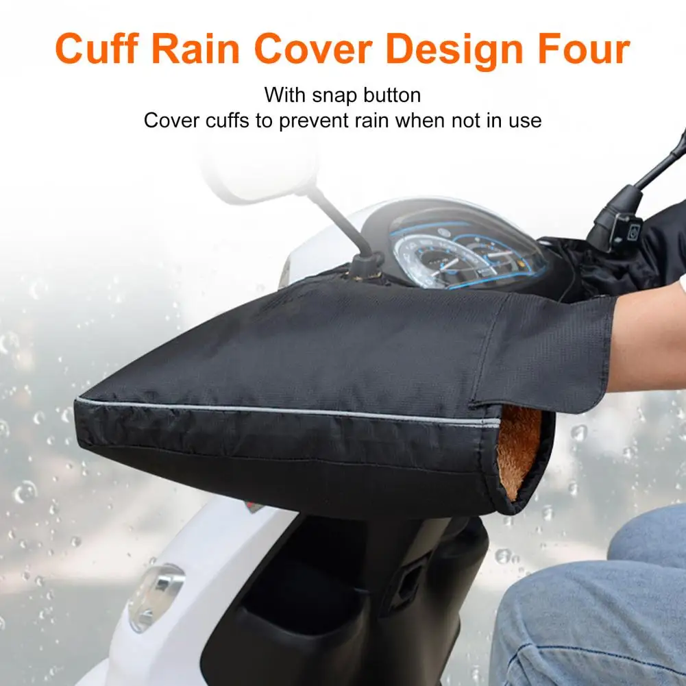 1 пара защитных мотоциклетных накладок на руль толстые зимние теплые перчатки с