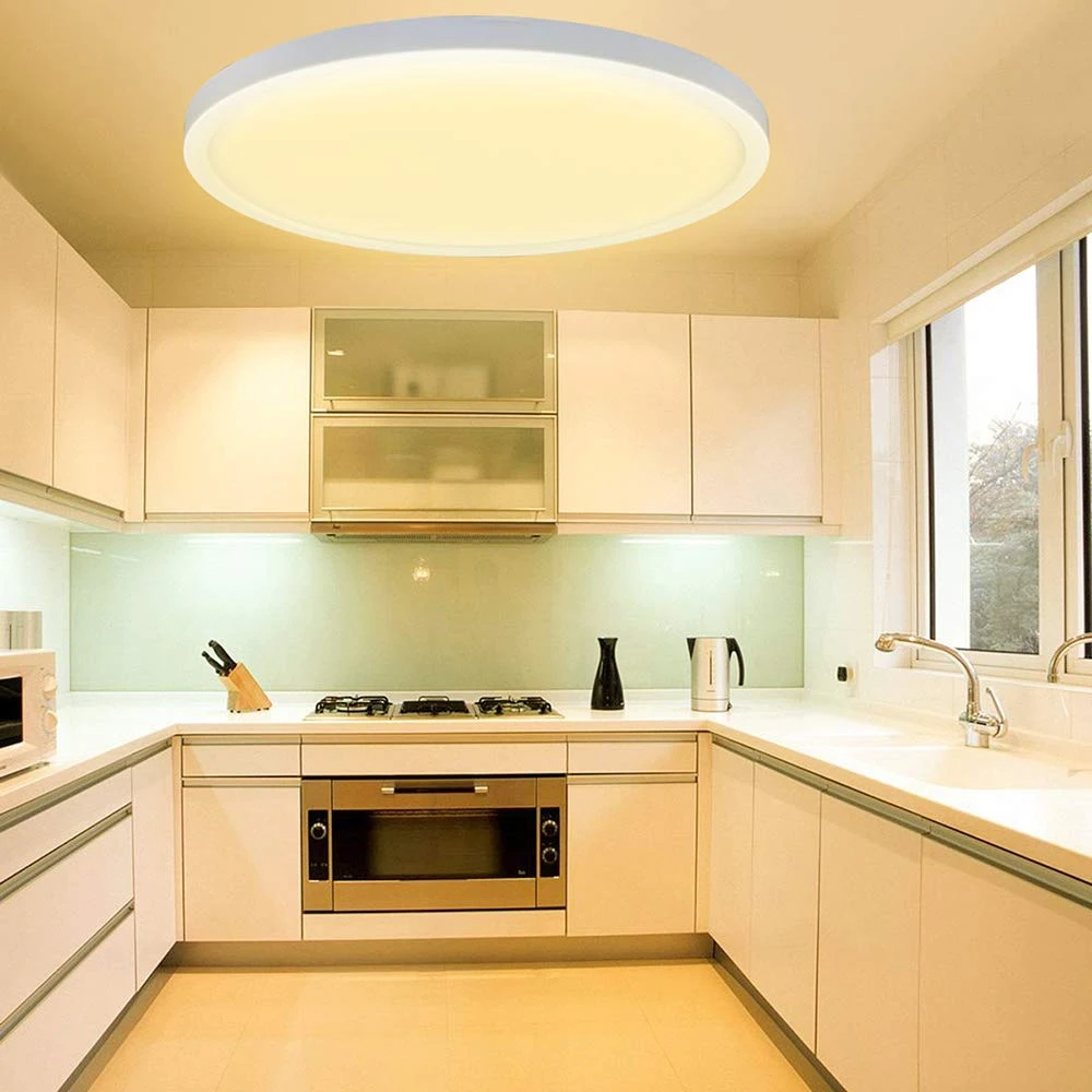 

Ultra-thin 1cm Flush Mounted LED Ceiling Light 6W/9W/18W/24W Round Room Hallway Kitchen Chandelier Bedroom Bathroom Hanging Lamp