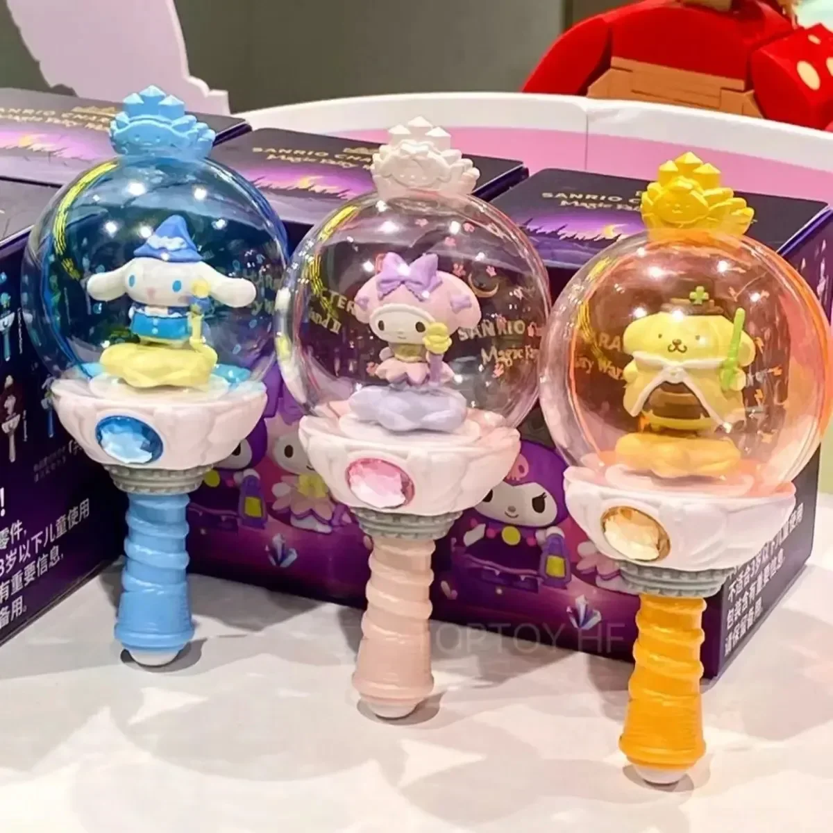 8 шт. новая глухая коробка Sanrio Hello Kitty Kuromi Kawaii Fairy Stick серии второго поколения