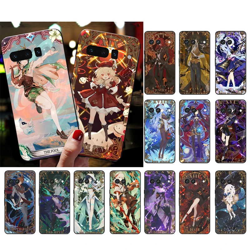 

Genshin Impact Tarot Card Phone Case for Google Pixel 7 Pro 7 7A 6A 6 Pro 5A 4A 3A Pixel 4 XL Pixel 5 6 4 3 XL 3A XL 2 XL Funda