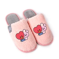 kpop bangtan boys slippers autumn and winter lamb wool baby series cotton slippers men and women cartoon shoes warm slippersgift