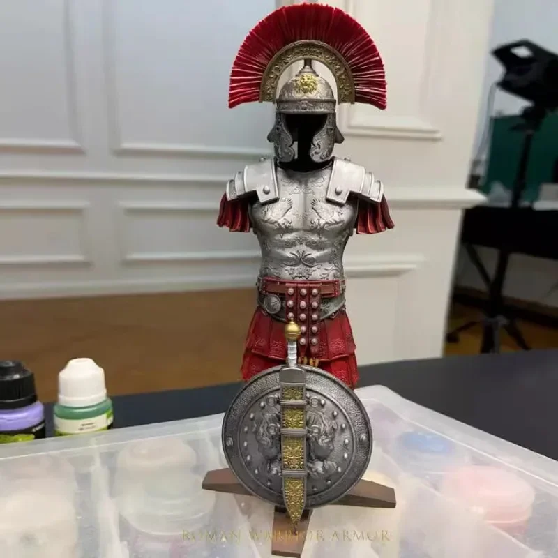 210 мм украшение для дома ремесло древний Римский Шлем Броня Готовая модель
