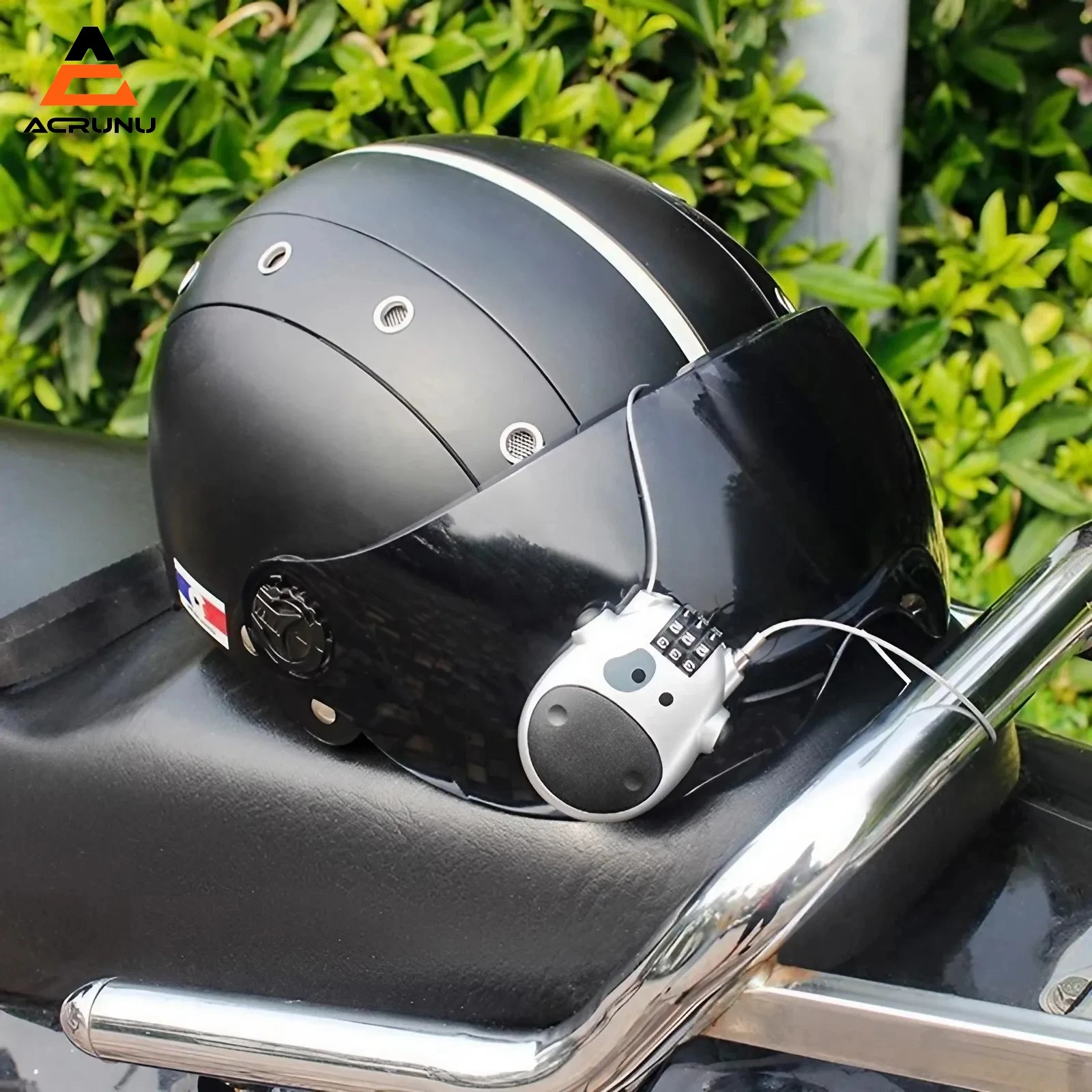 

Helmet Coded Lock Telescopic Steel Cable Motorbike Combination Padlock Anti-theft Password Wheel Locking Tool schloss mit code