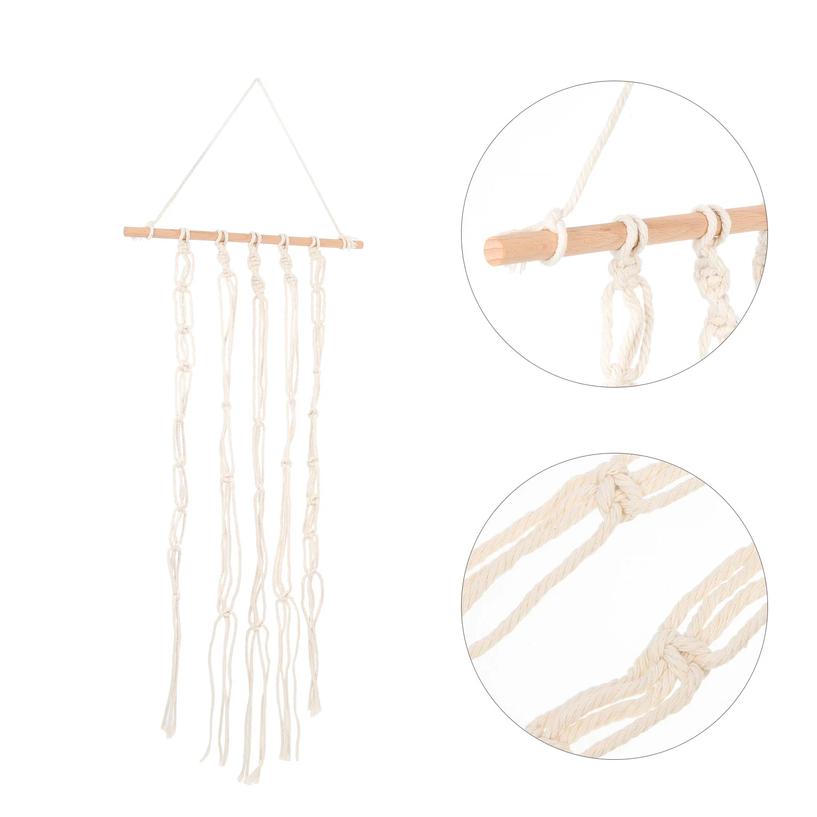

Hair Bow Organizer Rustic Hanging Wall Holder Macrame Crafts Clip Headband Storage Decor Hairpin Hanger Home Supplies Rack