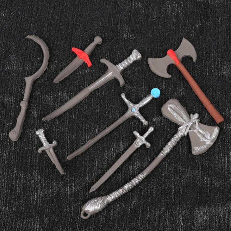 2Pcs Weapons Sword Axe Knife Pendant Resin Casting Dagger Silicone Mold DIY Chocolate Desserts Fondant Art Crafts - купить по