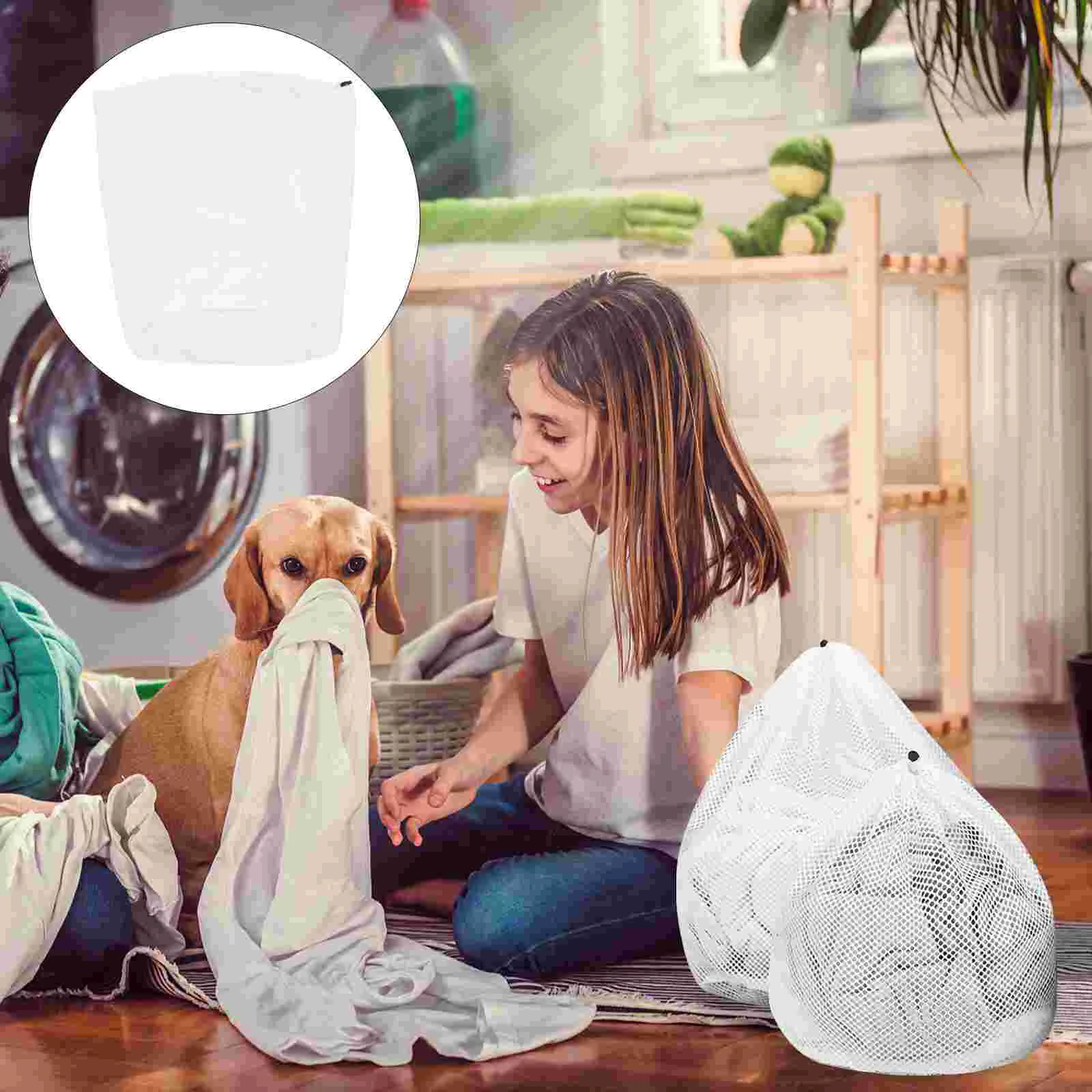 

2Pcs Clothes Washing Bags Underwear Washing Bags Washing Machine Wash Pouches