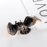 brooch jewelry fashion pin women vintage flying owl shape clothes accessory gift
