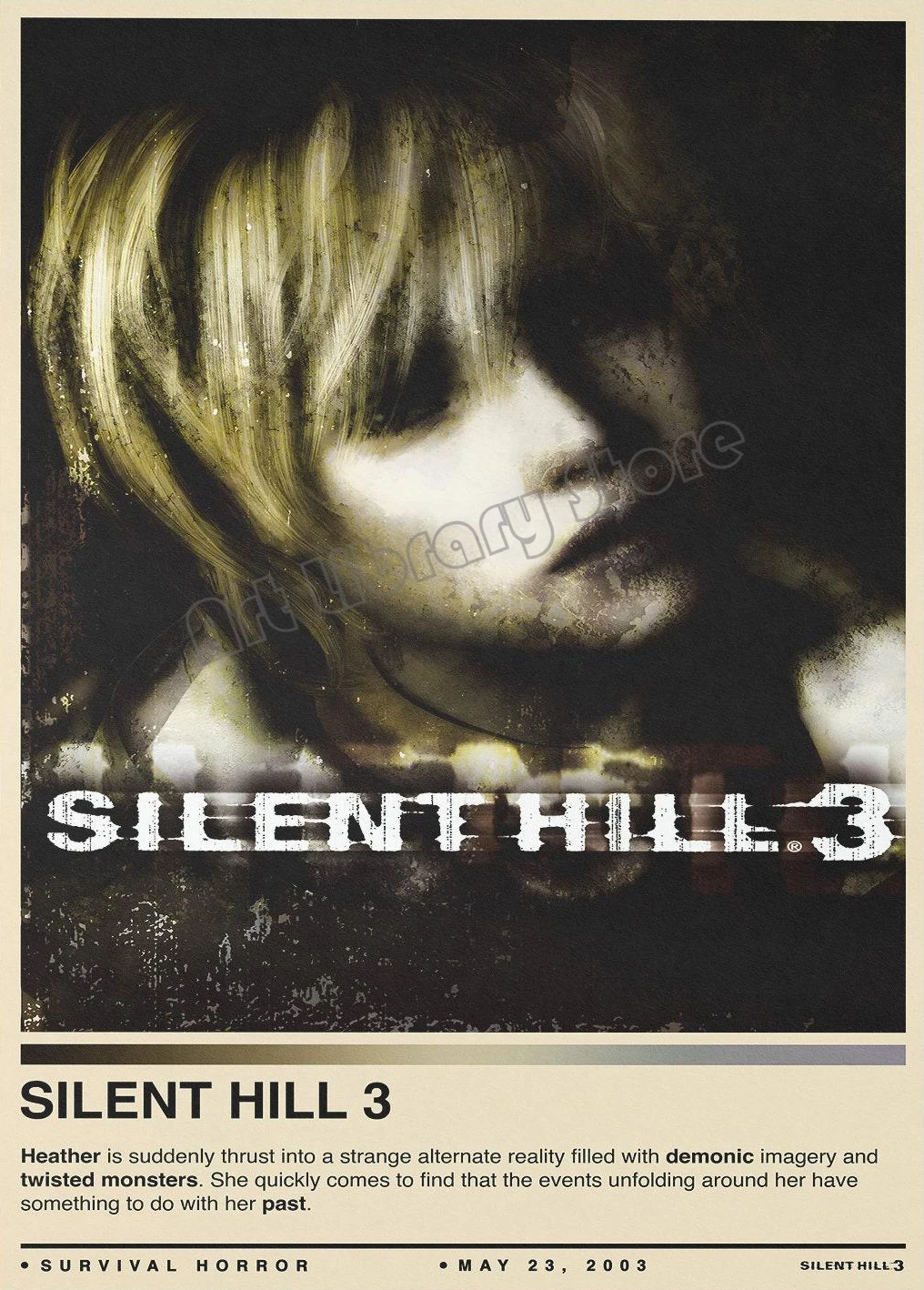 

Silent Hill 1,2,3,4 Классический ужас Постер на холсте