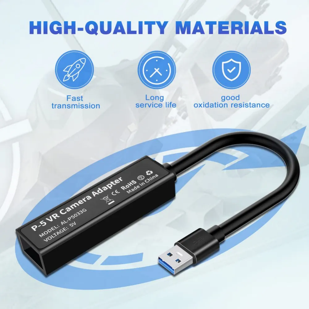 

VR Adapter Cable for PS5/PS4 Mini Camera Adapter Male-to-female Game Accessory