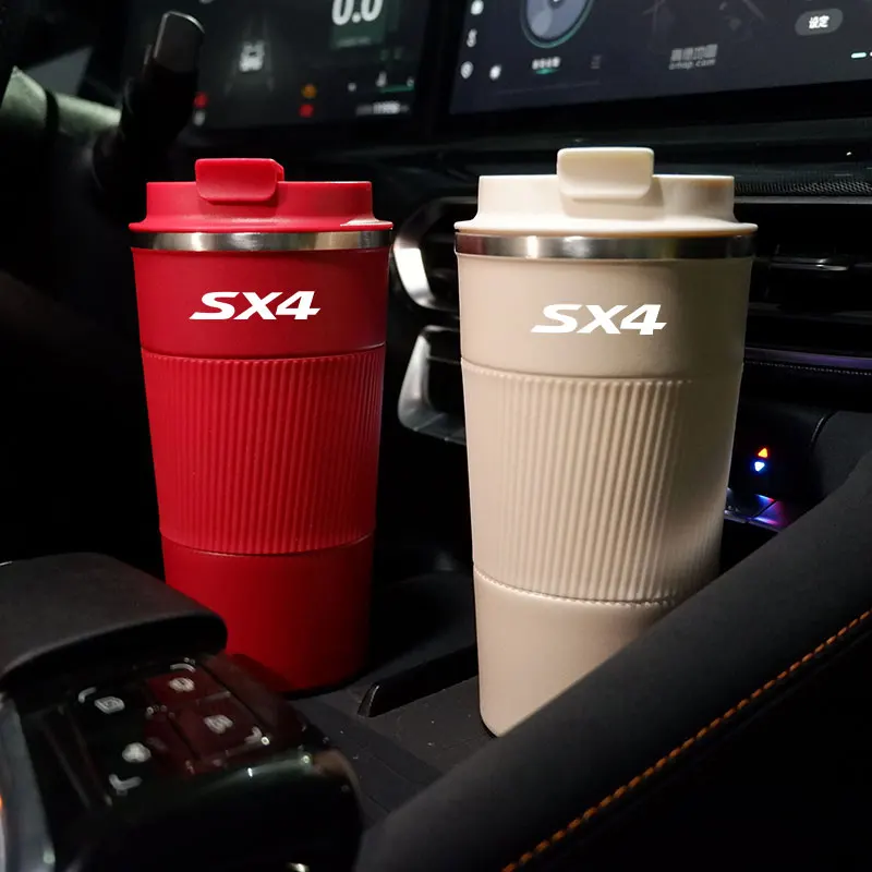 

Portable Car Insulated Mug For Suzuki SX4 Office Coffee Cup For Suzuki Jimny Samurai SX4 S Cross Swift Grand Vitara Alto