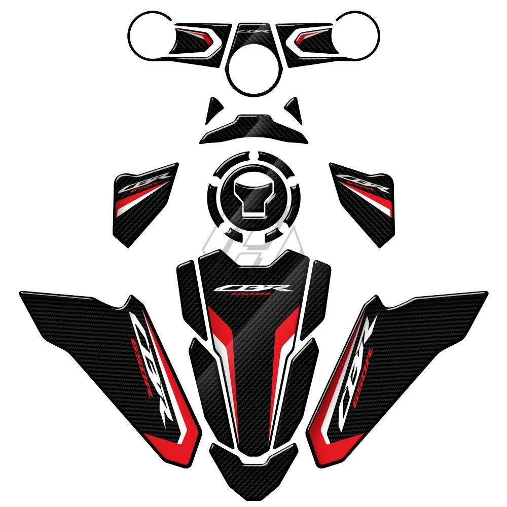 

Трехмерная защитная наклейка на боковой бак для Honda CBR650R 2019-2022