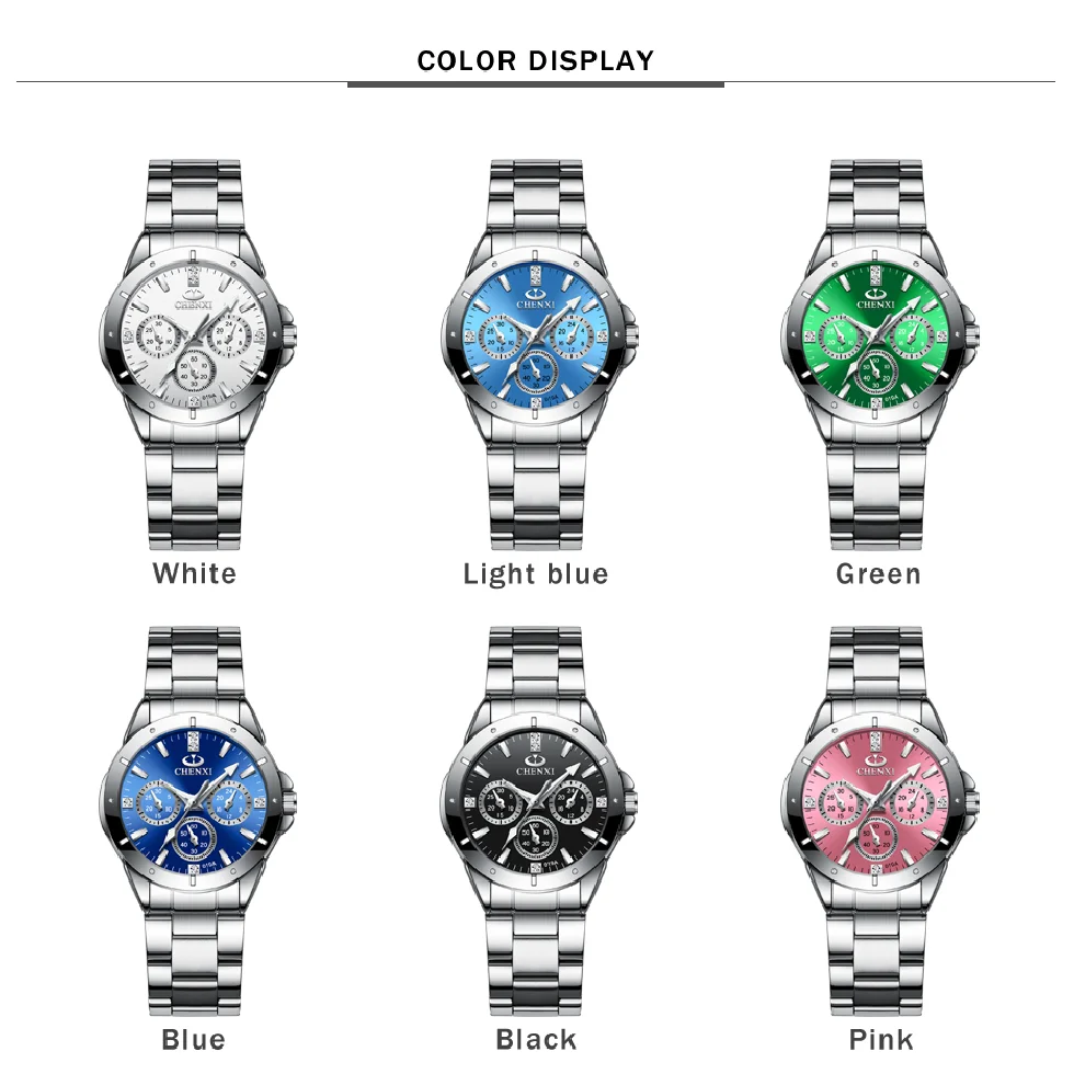 CHENXI 019A Women Fashion Luxury Watches Women's Quartz Wristwatches  Ladies Luxury Rhinestone Dial Clock Waterproof Reloj Mujer enlarge