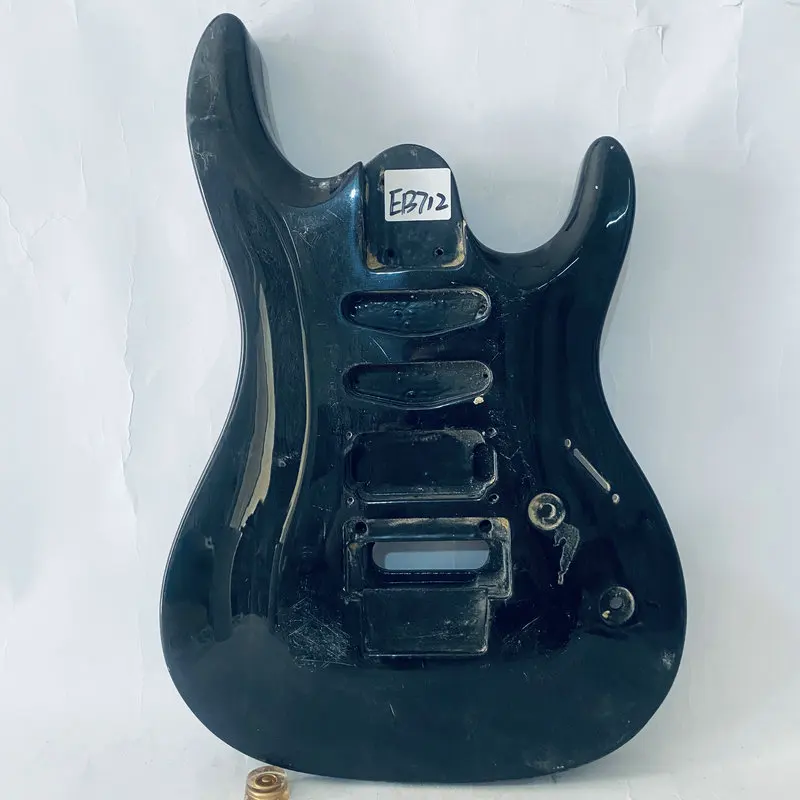 EB712 черный цвет Floyd Rose электрическая гитара SSH пикап необработанный корпус гитары