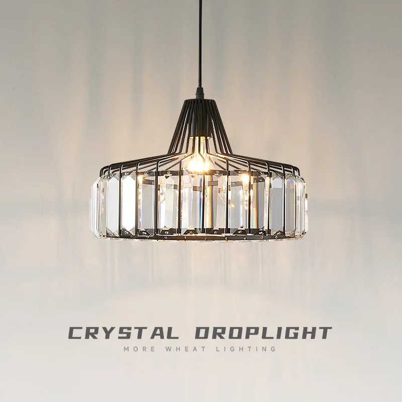 

NEW LED Crystal Chandeliers Gold Black Living Room Decor Pendant Light Lighting Luminaire Restaurant Dining Lamps Lamp Furniture