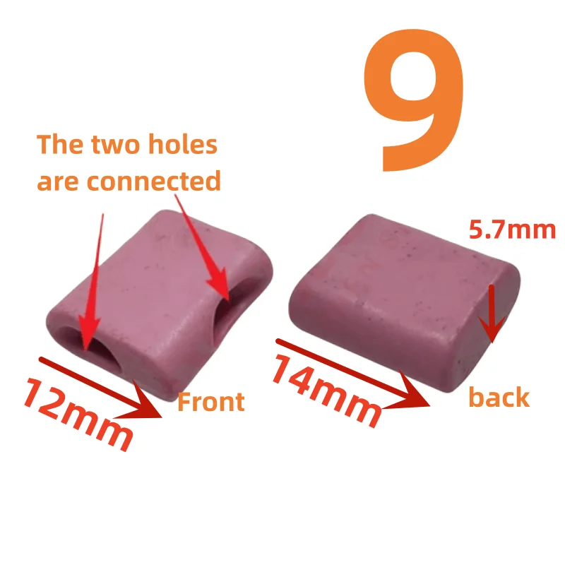 Qipang 20 шт. фарфоровые глазки для текстильных машин Алюминиевая Направляющая