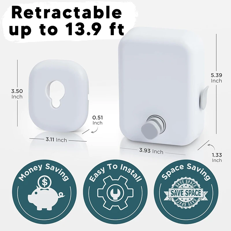 Выдвижная Веревка для белья дома и улицы сверхпрочная веревка сушки одежды