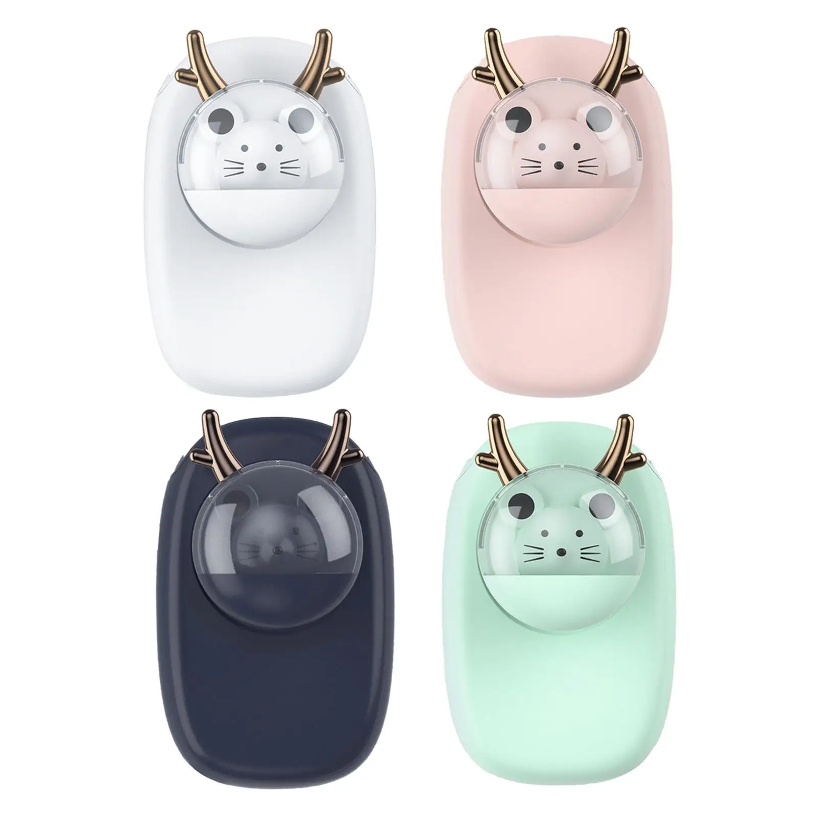 

Hanging Neck Fan Cools Face and Neck Cartoon Shaped Air Cooler Fan Personal Fan for Hiking