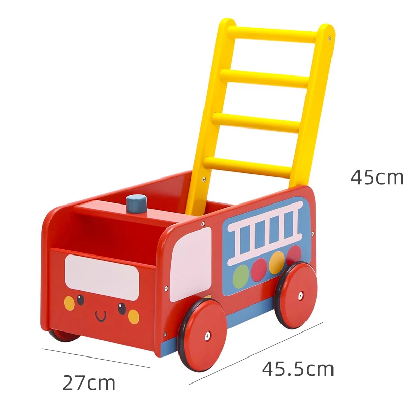 

Baby Wooden Walker Baby Hand Walker toys can sit children learn to walk O-type legs for 10 months