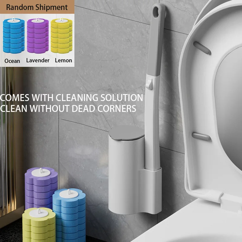 Настенная гигиеническая щетка для ванной комнаты чистки туалета санитарная
