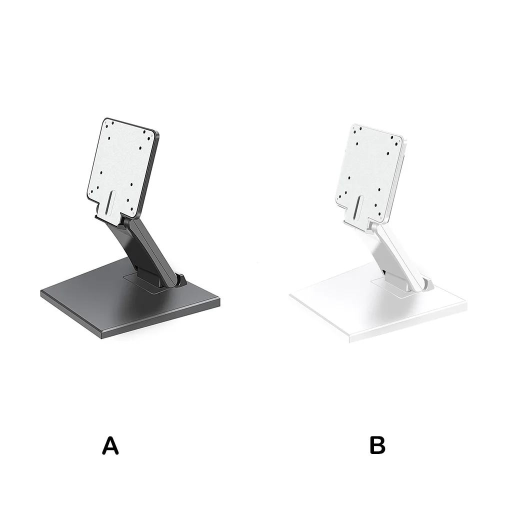 

Monitor Stand Bracket Desktop Metal Base Foldable PC LCD Vertical Holder Hanger Computer Support for 17-24 Inch White